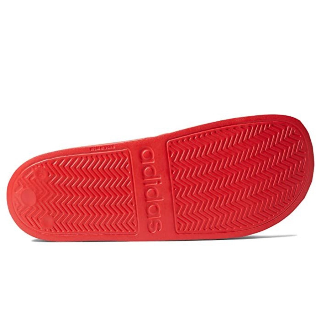 adidas Unisex Adilette Shower Slide Sandal, Vivid Red/White/Vivid Red - Size M10/W11