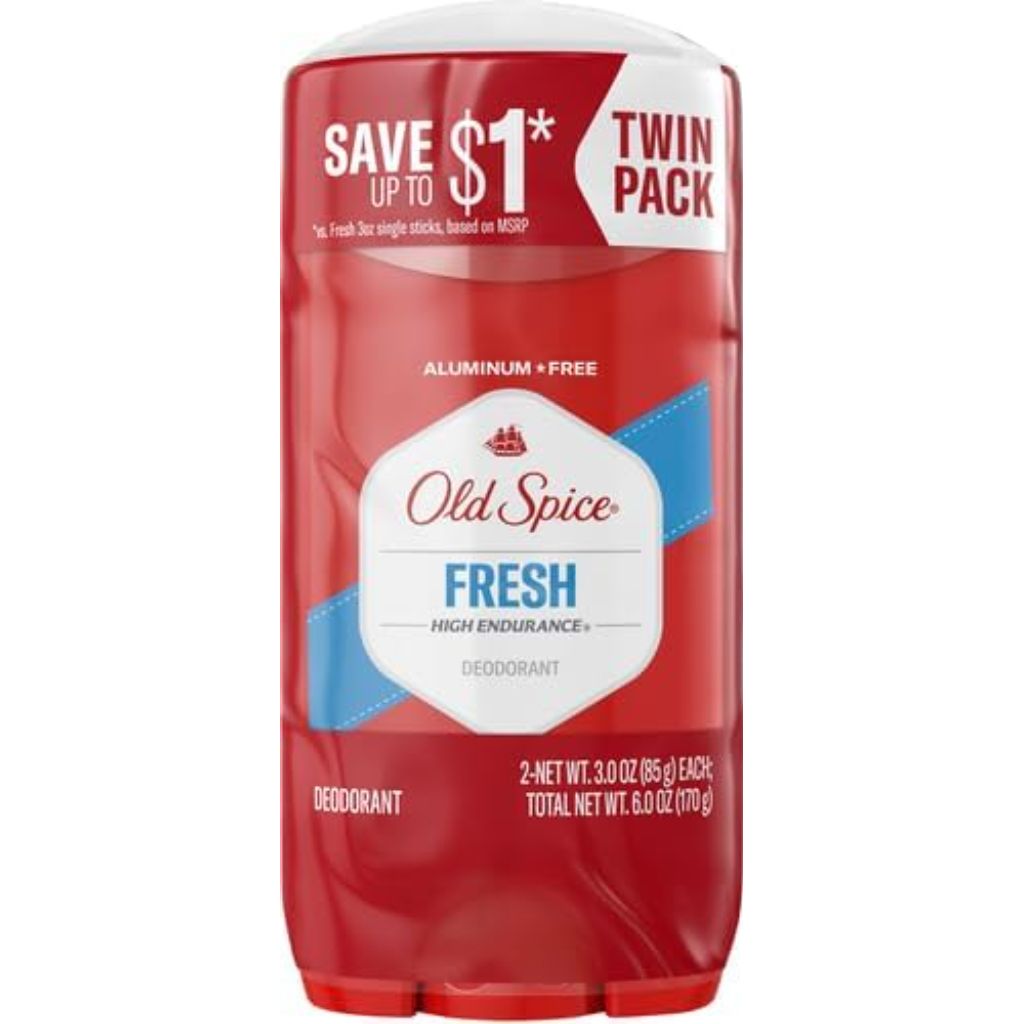 Old Spice High Endurance Long Lasting Stick Men's Deodorant, Fresh Scent - 3.0 Oz Ea
