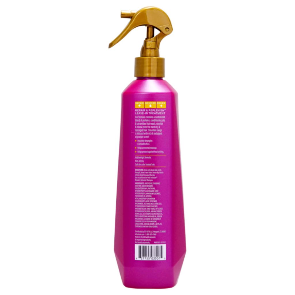 Infusium Repair and Replenish Leave-In Treatment - Hair Spray with Niacinamide, Argan Oil, and Ceramides  - 11 oz