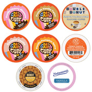 Perfect Samplers French Vanilla Coffee Pods Variety Pack, Medium Roast, 30 Count for Keurig K-Cup Machines