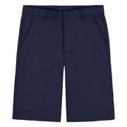 Nautica Big Boys' School Uniform Flat Front Stretch Twill Short, Navy, 20
