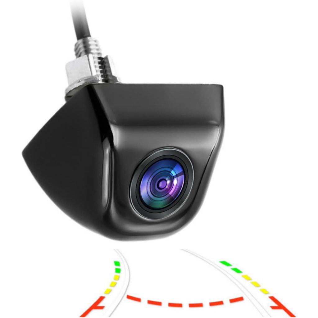AHD1080P Backup Camera for Car, Metal Sturdy Body IP68 Waterproof Cámaras de Reversa para Autos with Clear Night Vision, Wide View Angle Camera for Truck SUV RV Pickup(Black)