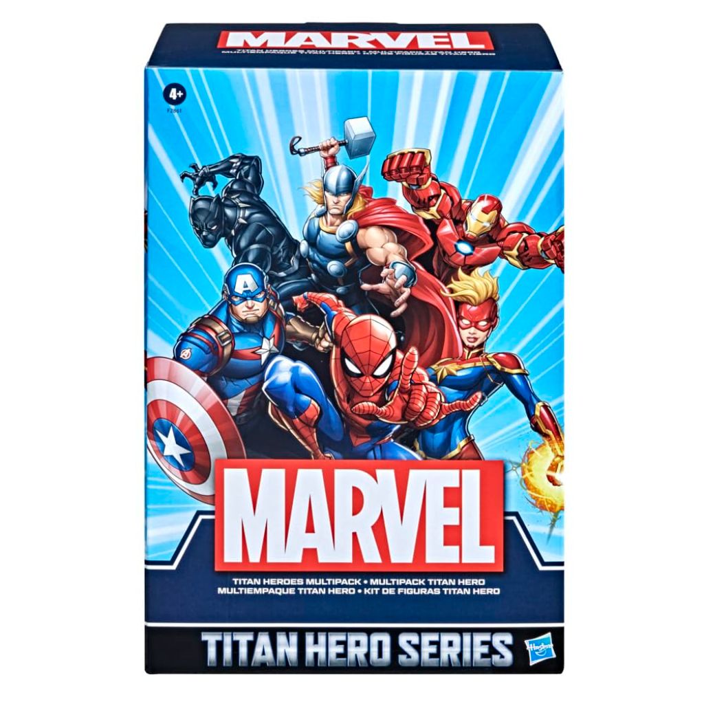 Hasbro- Marvel Titan Hero Series Multipack (6 Action Figures, 30 cm, Ages 4 Years) (F28615S1), Amazon Exclusive