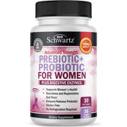 Prebiotics and Probiotics for Women - for Gut, Vaginal and Immune Health Support 30 Count