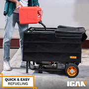 IGAN Generator Cover While Running for most 3500w-12000w Generators - Ultra Heavy Duty, Black