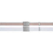adidas Women's Stripe Web Belt - White/Wonder Taupe, One Size