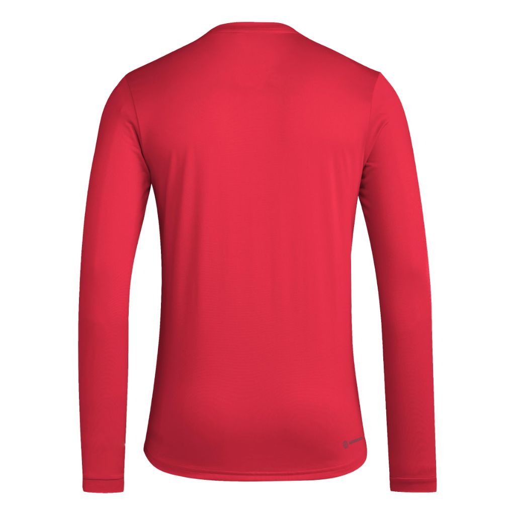 adidas Men's MLS Soccer Pre-Game Long Sleeve T-Shirt - Toronto FC, Red (Large)