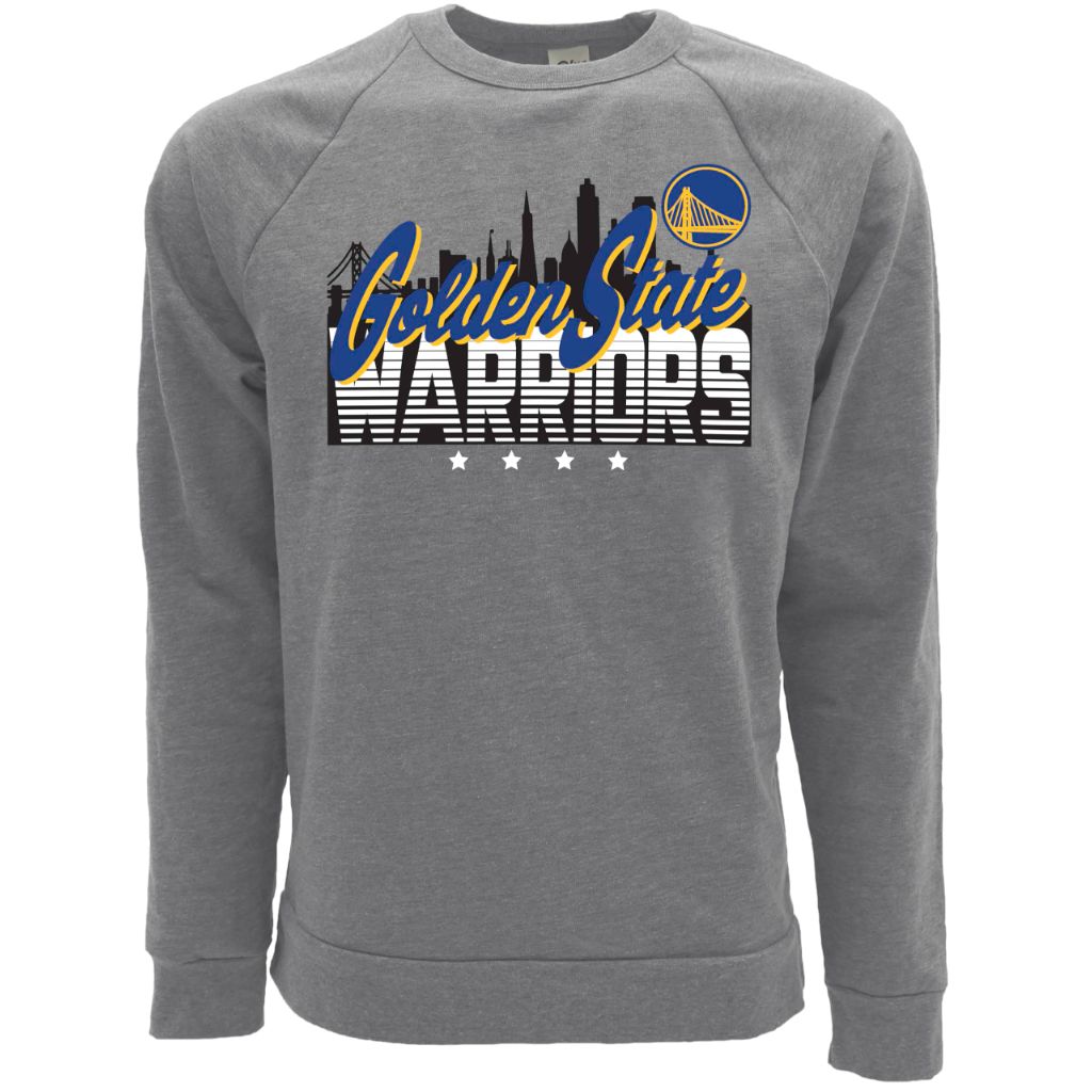 Golden State Warriors NBA Officially Licensed Tri-Blend Crewneck Sweatshirt Flyline, XX-Large