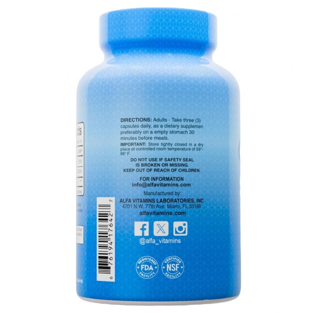Premium Collagen Hydrolysate By Alfa Vitamins - 120 Capsules