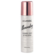 UCANBE Shimmer Dewy Setting Spray Glowing + Makeup Setting Spray, 4 Fl Oz #Silver