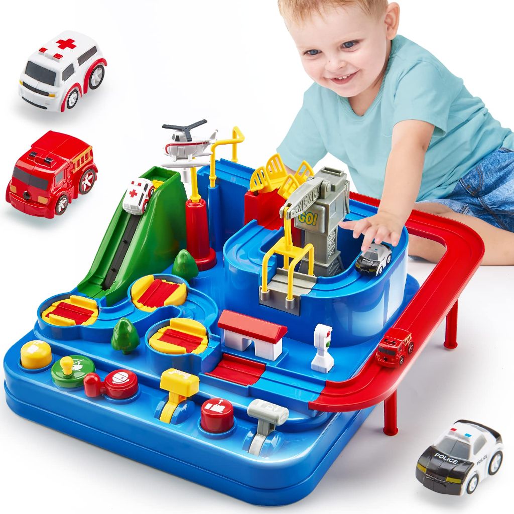 Rescue City Emergency Vehicle Car Play Set for Ages 3+