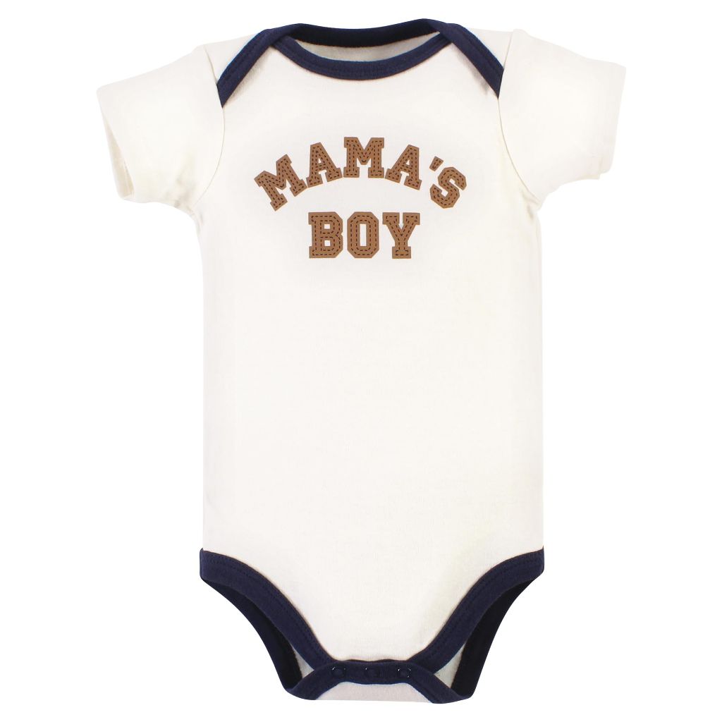 Hudson Baby Unisex Baby Cotton Bodysuit, Pant and Shoe Set, Brown Navy - size 18 Months