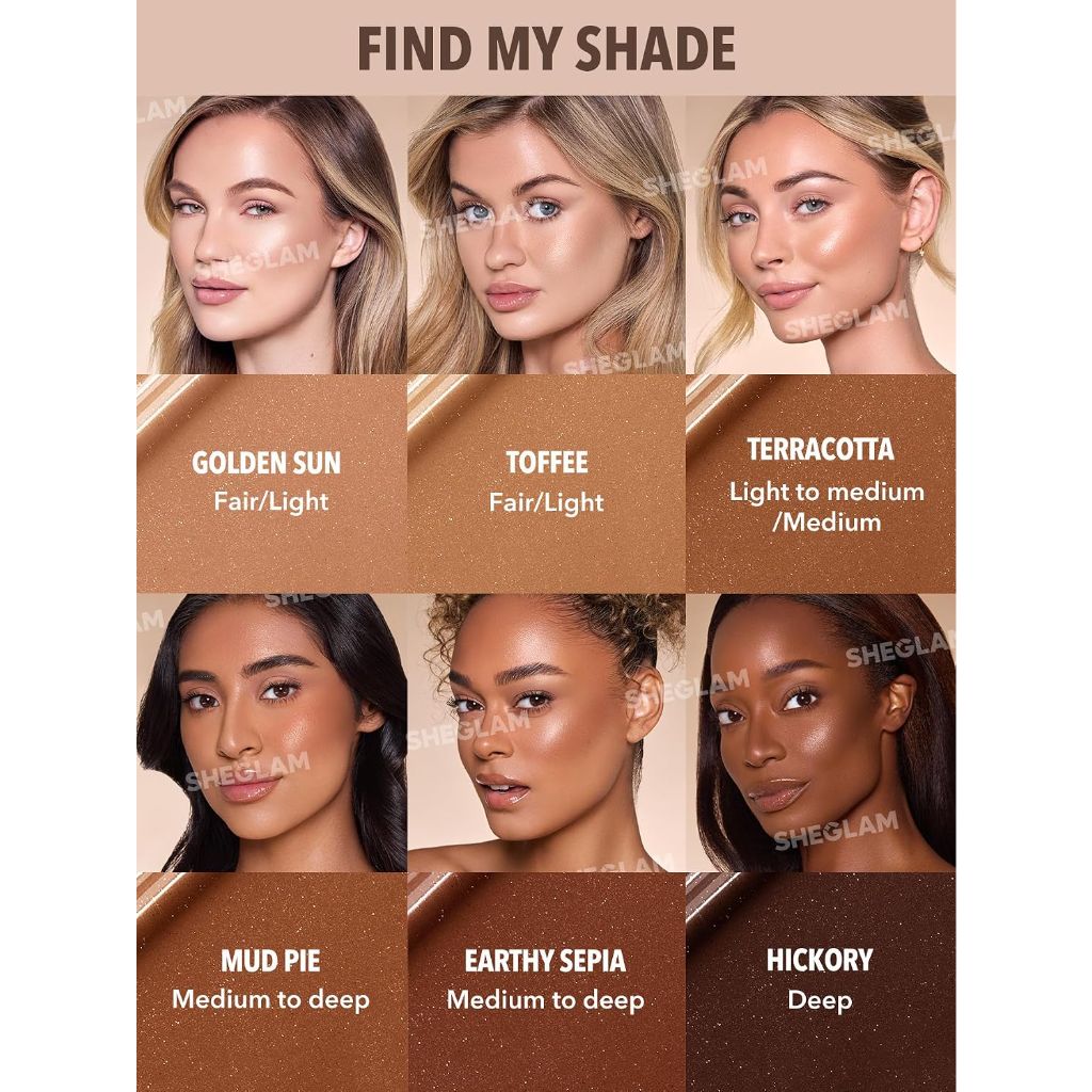SHEGLAM Sun Beam Shimmer Liquid Bronzer-Mud Pie