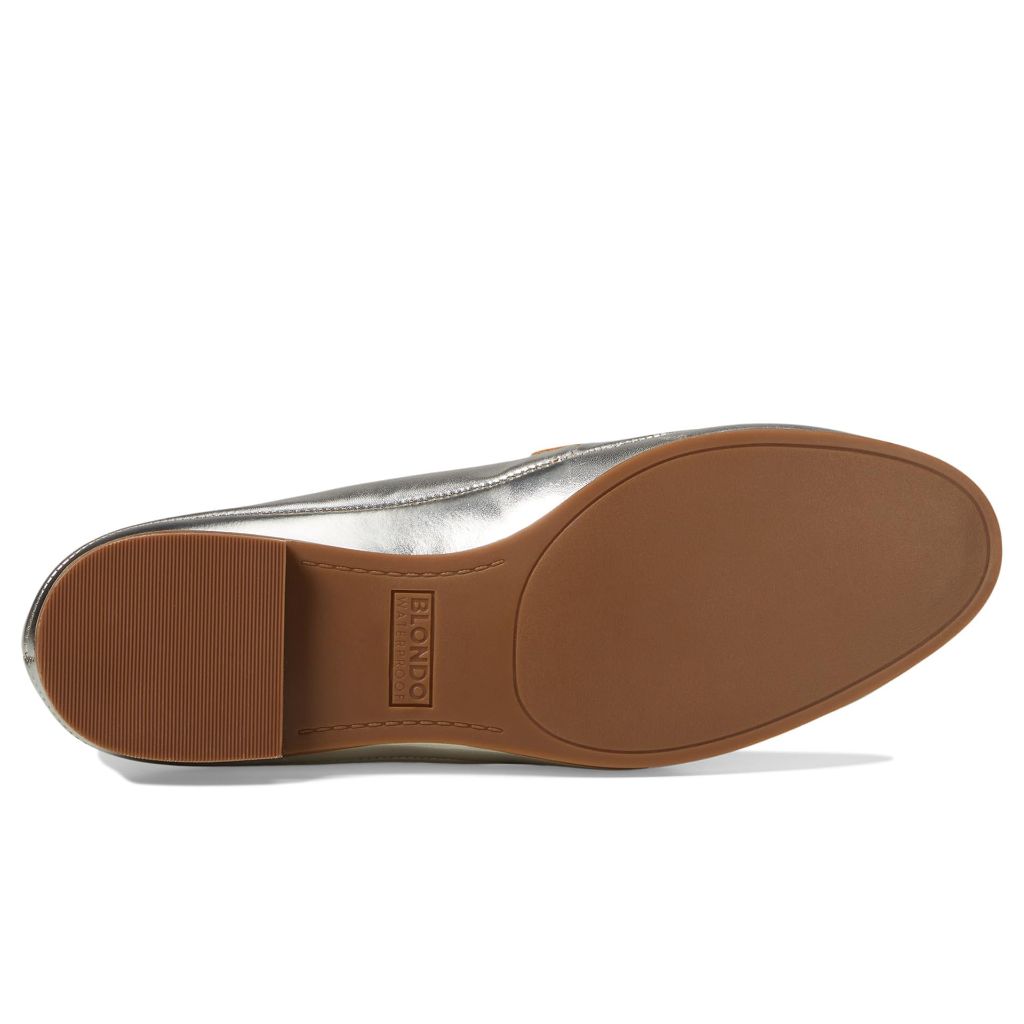 Blondo Benita Waterproof Loafer, Platinum Metallic, 8.5 M