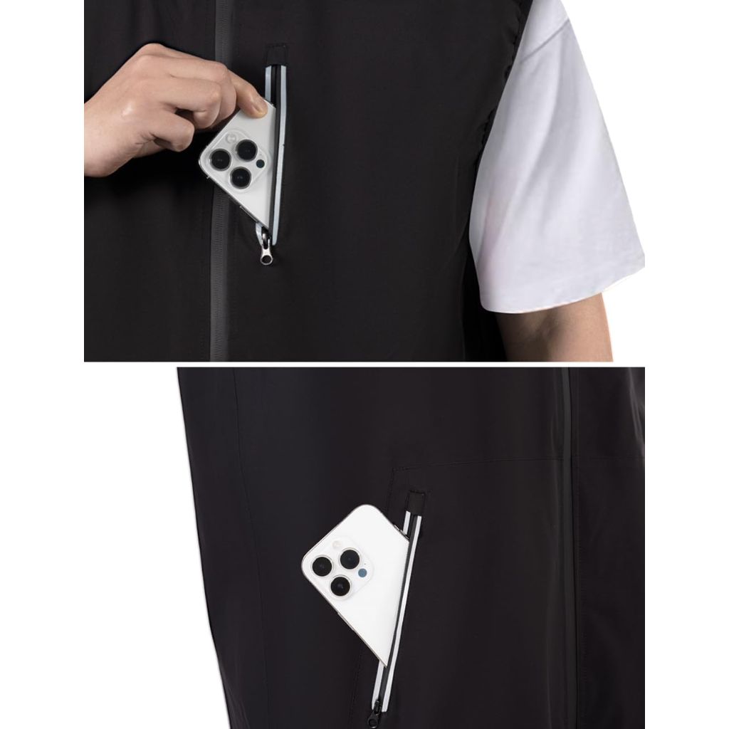 Doruro Boys Softshell Golf Vest - Black, Size 7/8