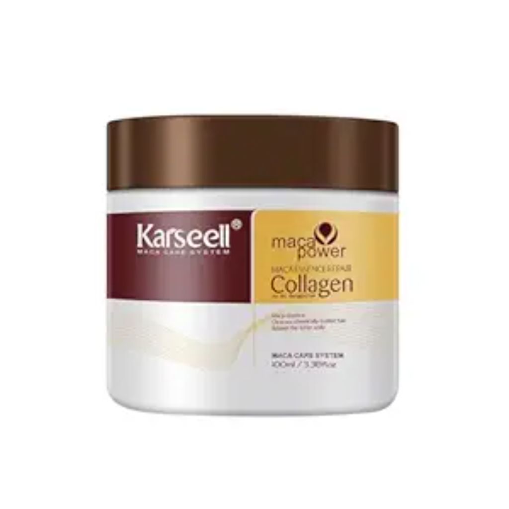 Karseell 3.38floz 100ml Collagen Hair Treatment Deep Repair Conditioning Argan Oil Collagen Hair Mask Essence for Dry Damaged Hair All Hair Types