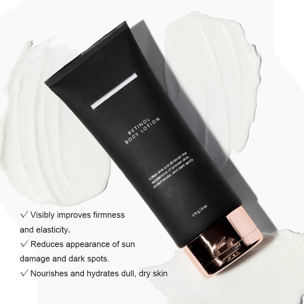 Qynar Retinol Body Lotion 50g - Firming Cream for Crepey Skin & Stretch Marks