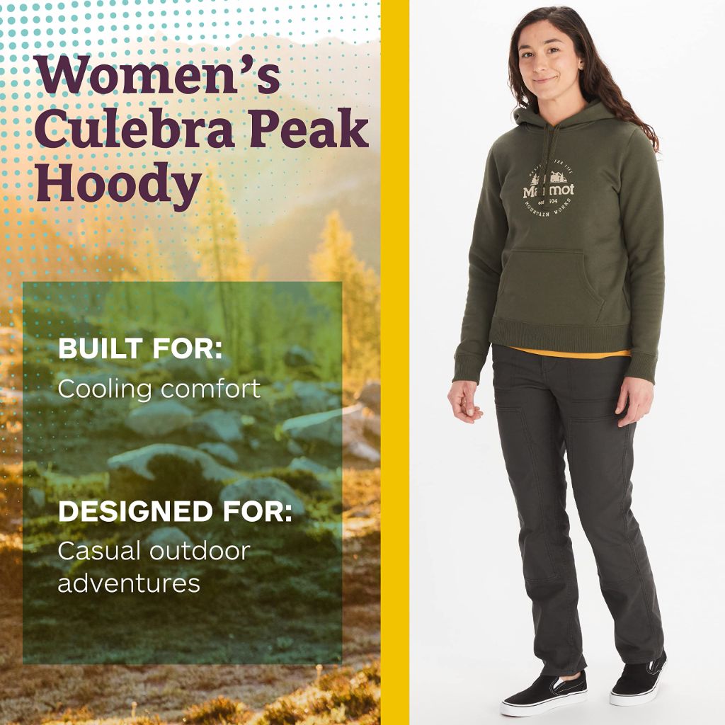 MARMOT Women's Culebra Peak Hoody, Nori, Small