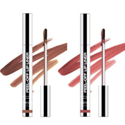 Olibolla Peel-Off Matte Lip Stain, Long-Lasting Lip Liner Tattoo, Brown and Brownish Red - 2 piece set