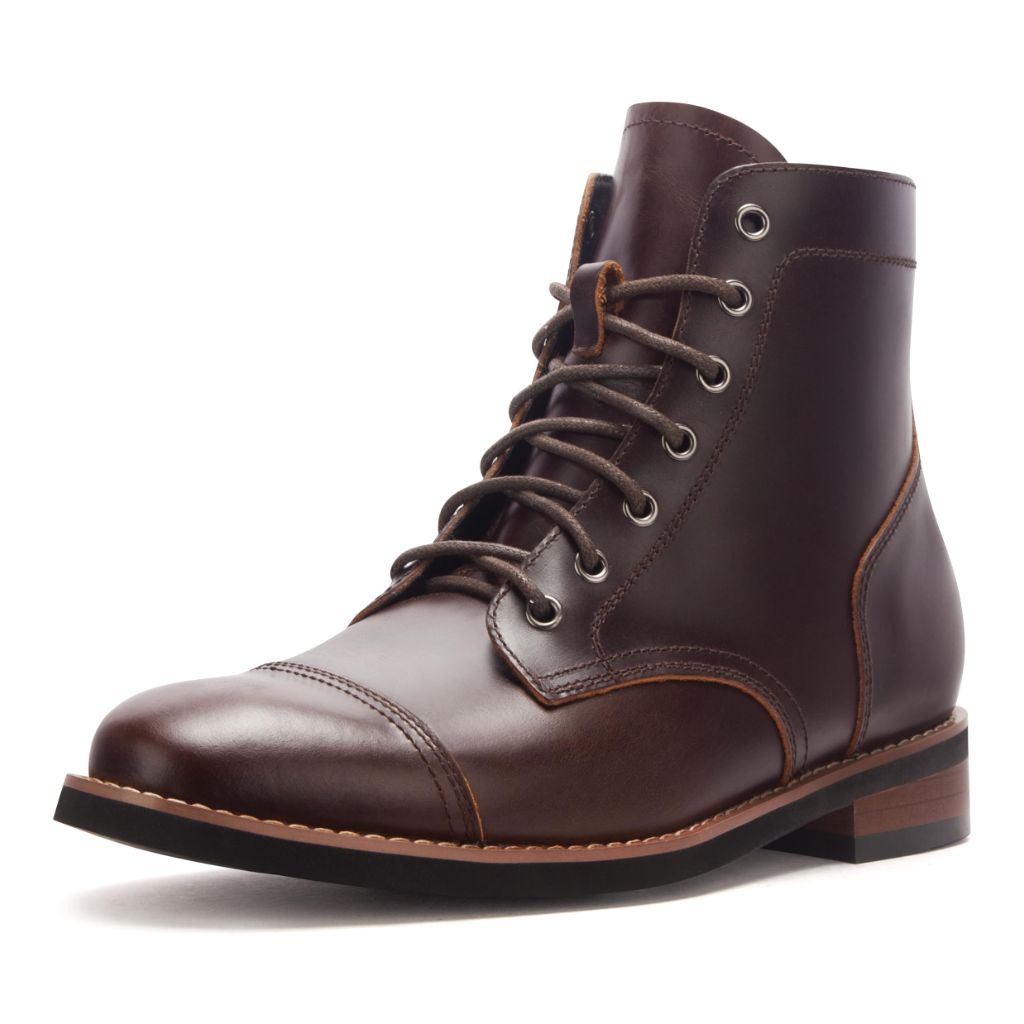 PARTY Mens Dress Boots - Casual Lace-up Chukka Leather Boots for Men,LINUS-WSK-10.5