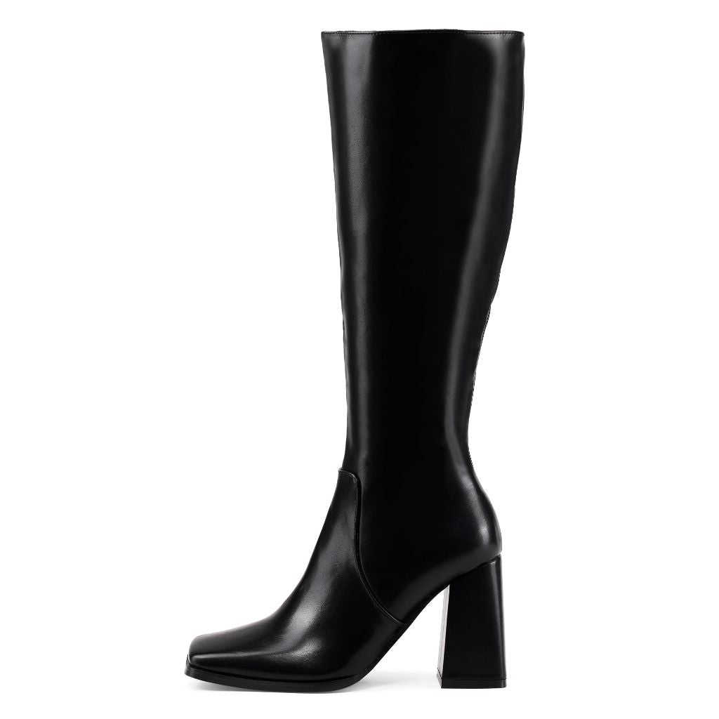 Elisabet Tang Casual Classic Knee-High Long Boots, Black - size 9