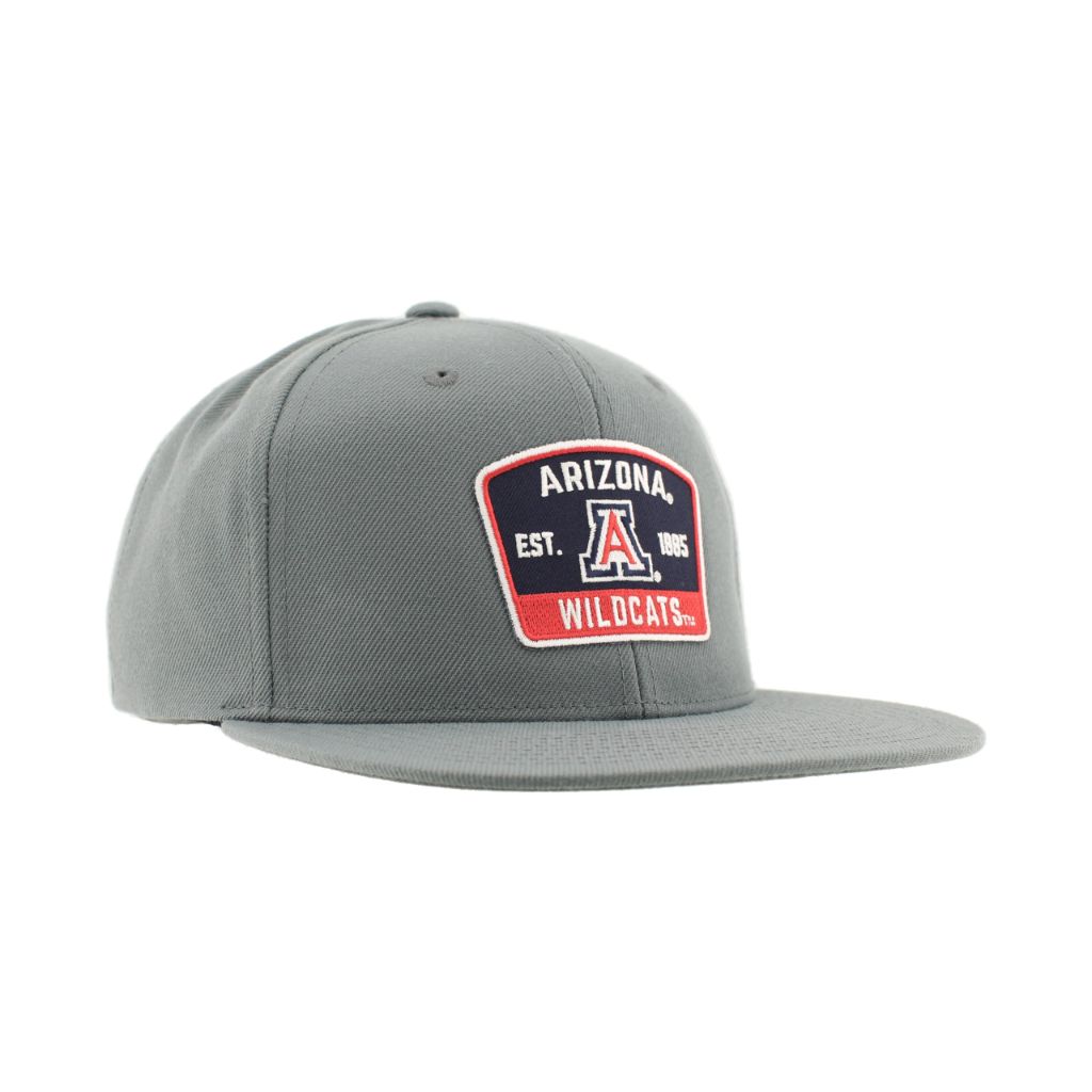 ZHATS Standard NCAA Officially Licensed Hat Flat Snapback Z11 Switchback Gray, Grey, One Size, Arizona Wildcats