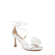 Badgley Mischka Women's Janelle Heeled Sandal, Soft White - size 9.5