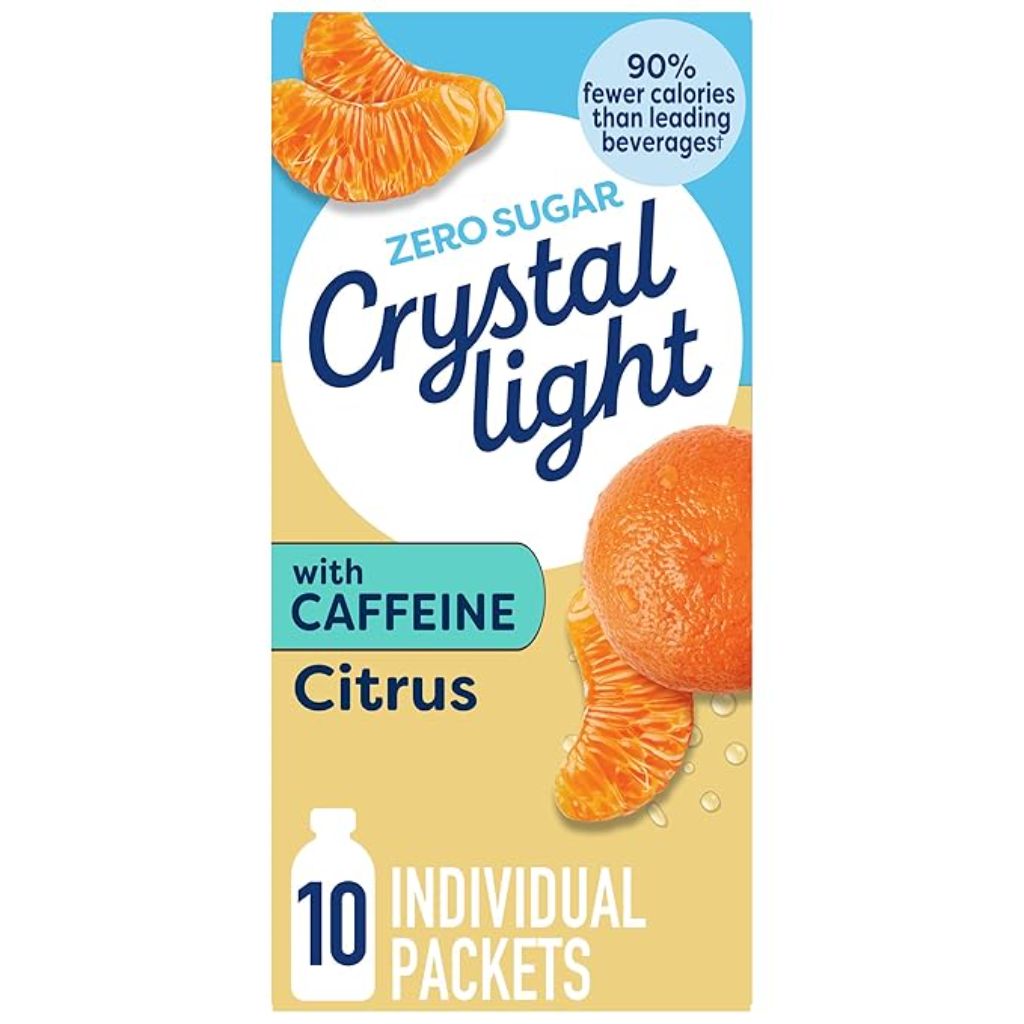 Crystal Light Sugar-Free Energy Citrus On-The-Go Powdered Drink Mix 10 Count