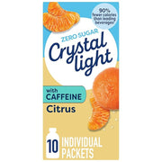 Crystal Light Sugar-Free Energy Citrus On-The-Go Powdered Drink Mix 10 Count