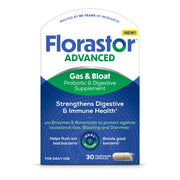 Florastor Advanced Gas and Bloat Probiotic, 30 Capsules