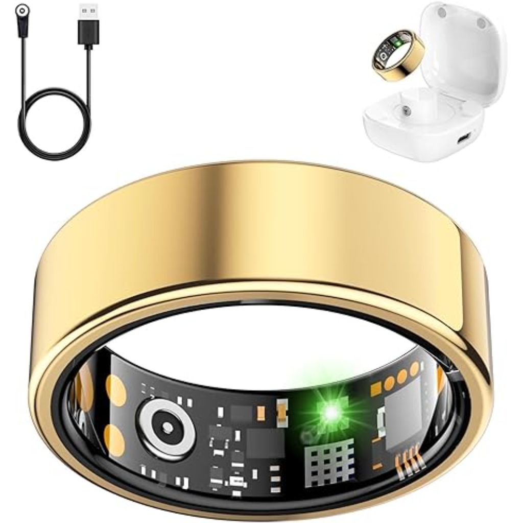 Delcast Smart Ring Wearable Fitness Tracker with Sleep Tracking Heart Rate
