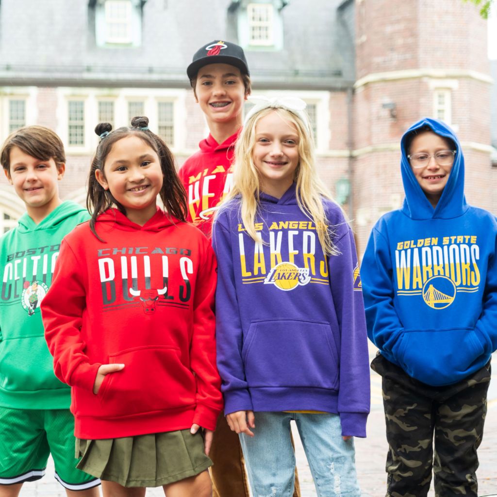 Ultra Game Boys' MVP Super Soft Pullover Hoodie Sweatshirt,Los Angeles Lakers,Team Color,10-12