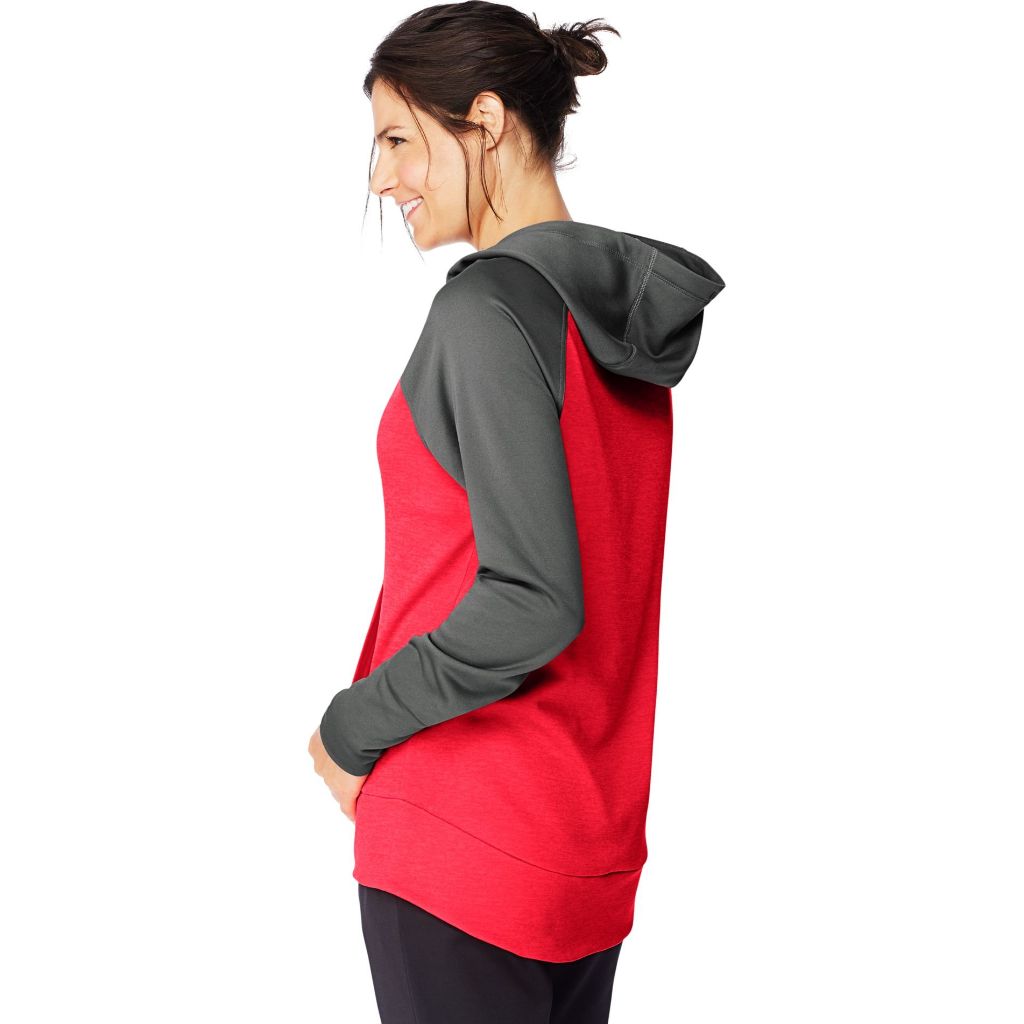 Hanes Women's Sport Performance Fleece Pullover Hoodie - Awesome Blue Solid, Size 2XL