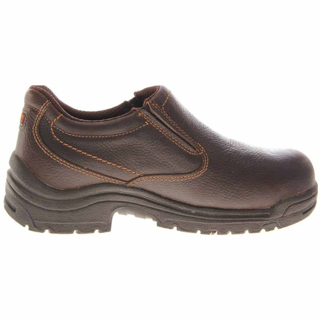 Timberland PRO Men's Titan Slip-On Alloy Safety Toe Work Shoes - Brown, Size 11.5 (53534)