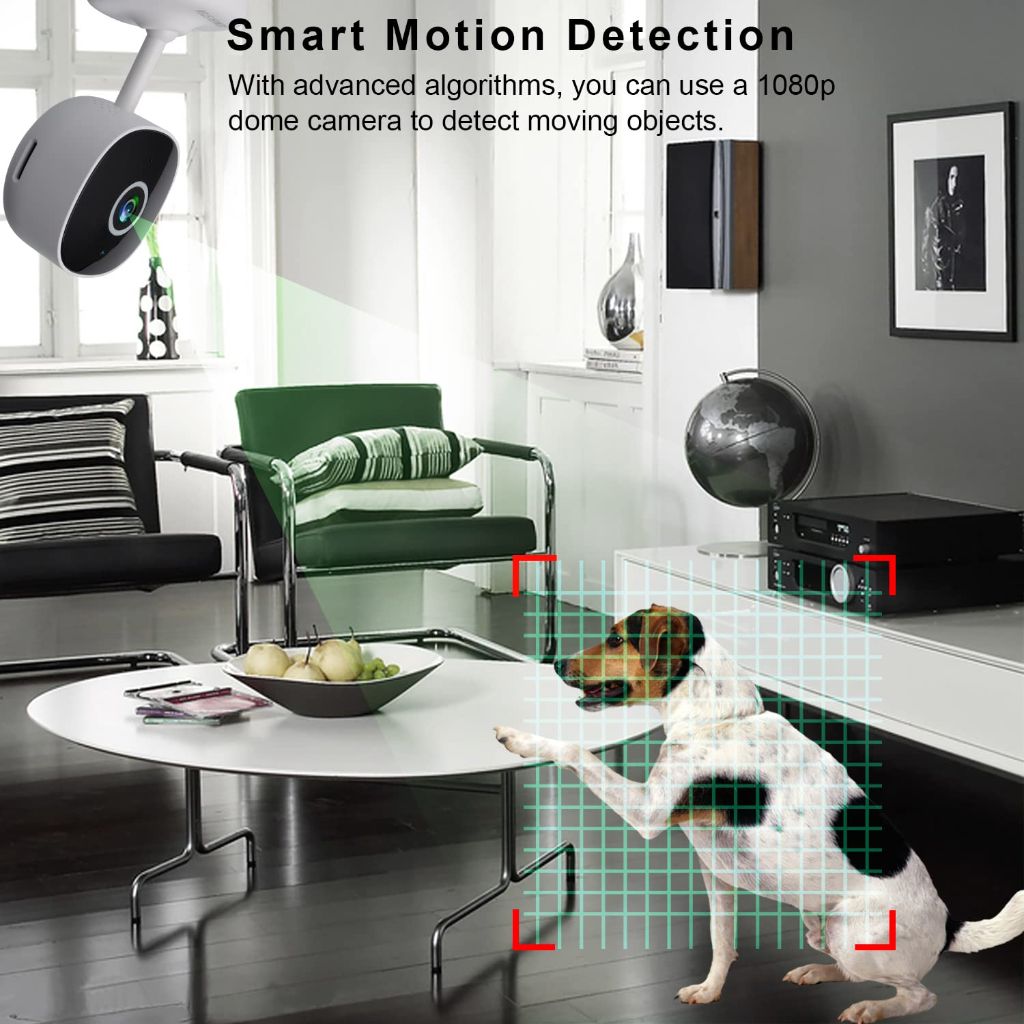 Konnek Stein 1080P Indoor Security Camera, Indoor IP Security Surveillance Camera with Night Vision, Motion Detection, 2-Way Audio, Cloud Service