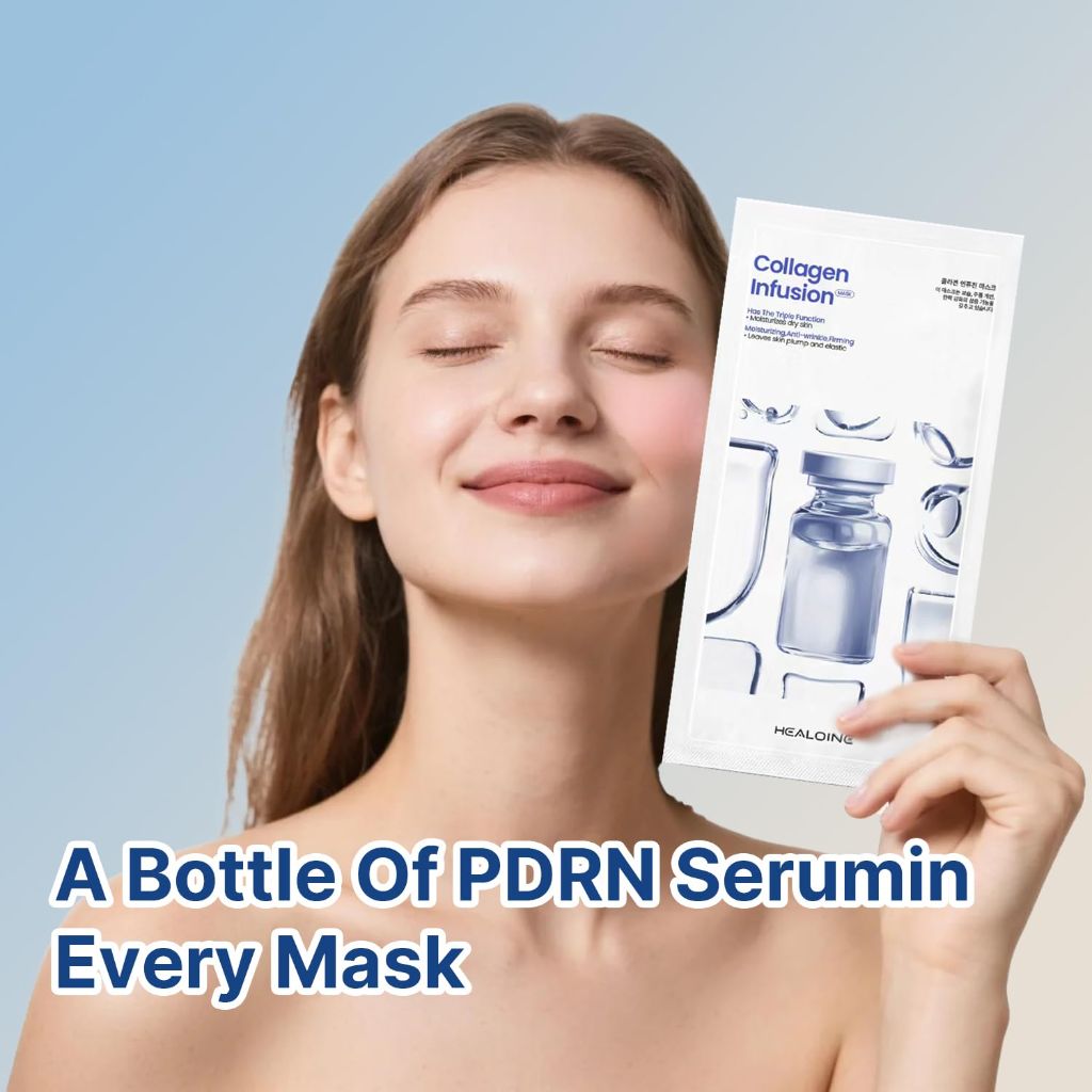 HEALOINE Bio-Collagen Real Deep Facial Mask Overnight - 5 Pack