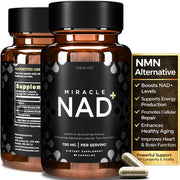 AQUAAID Miracle NAD Supplement - Urolithin A, Nicotinamide Riboside NR, NAD+ 60 Capsules