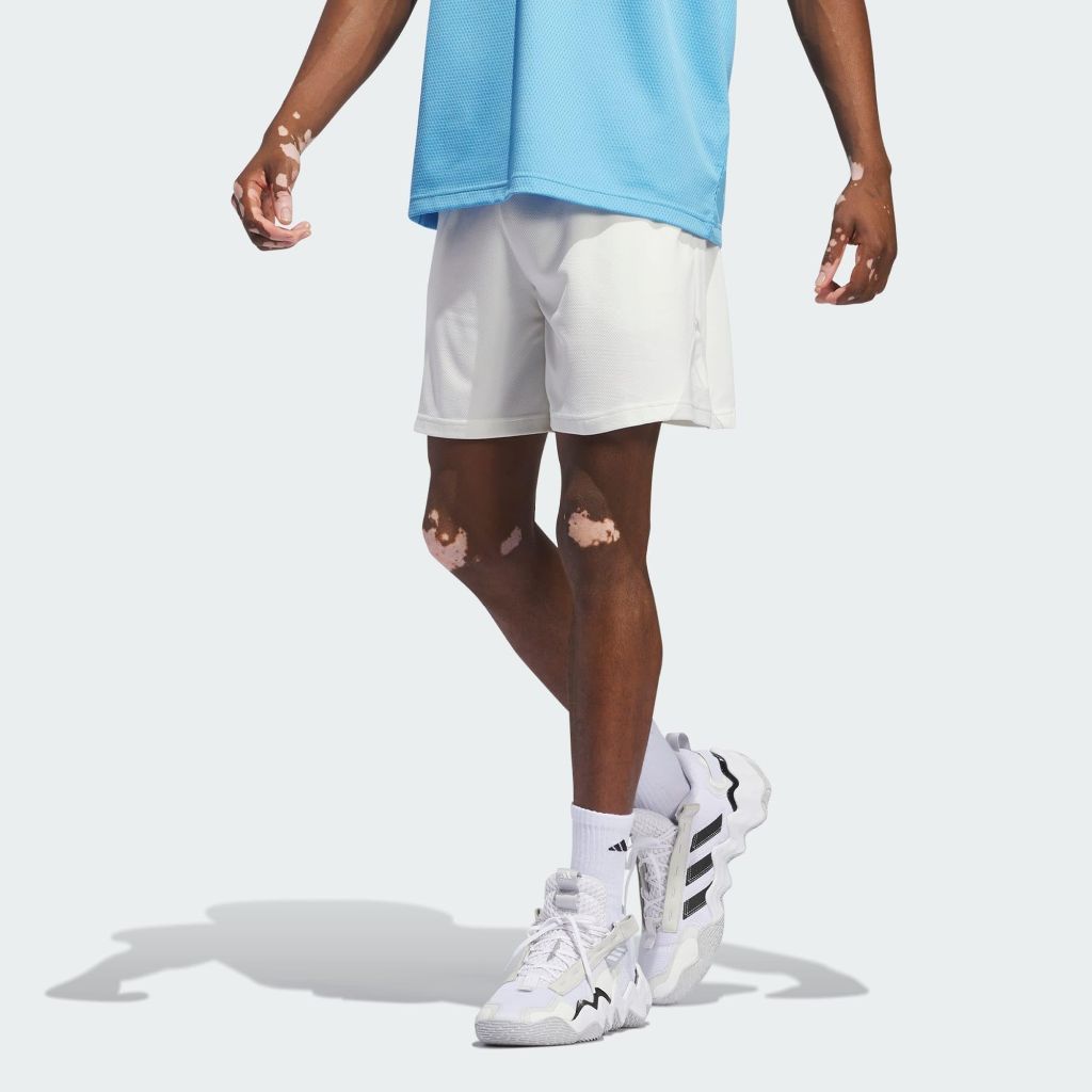 Adidas Originals Men's Badge of Sport Shorts, Off White/Orbit Grey, Small 9 Inch Inseam