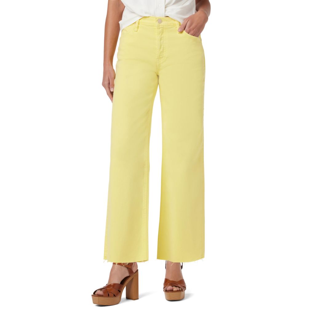 Hudson Women's Rosie High Rise, Wide Leg Ankle Jean, Limelight, 24