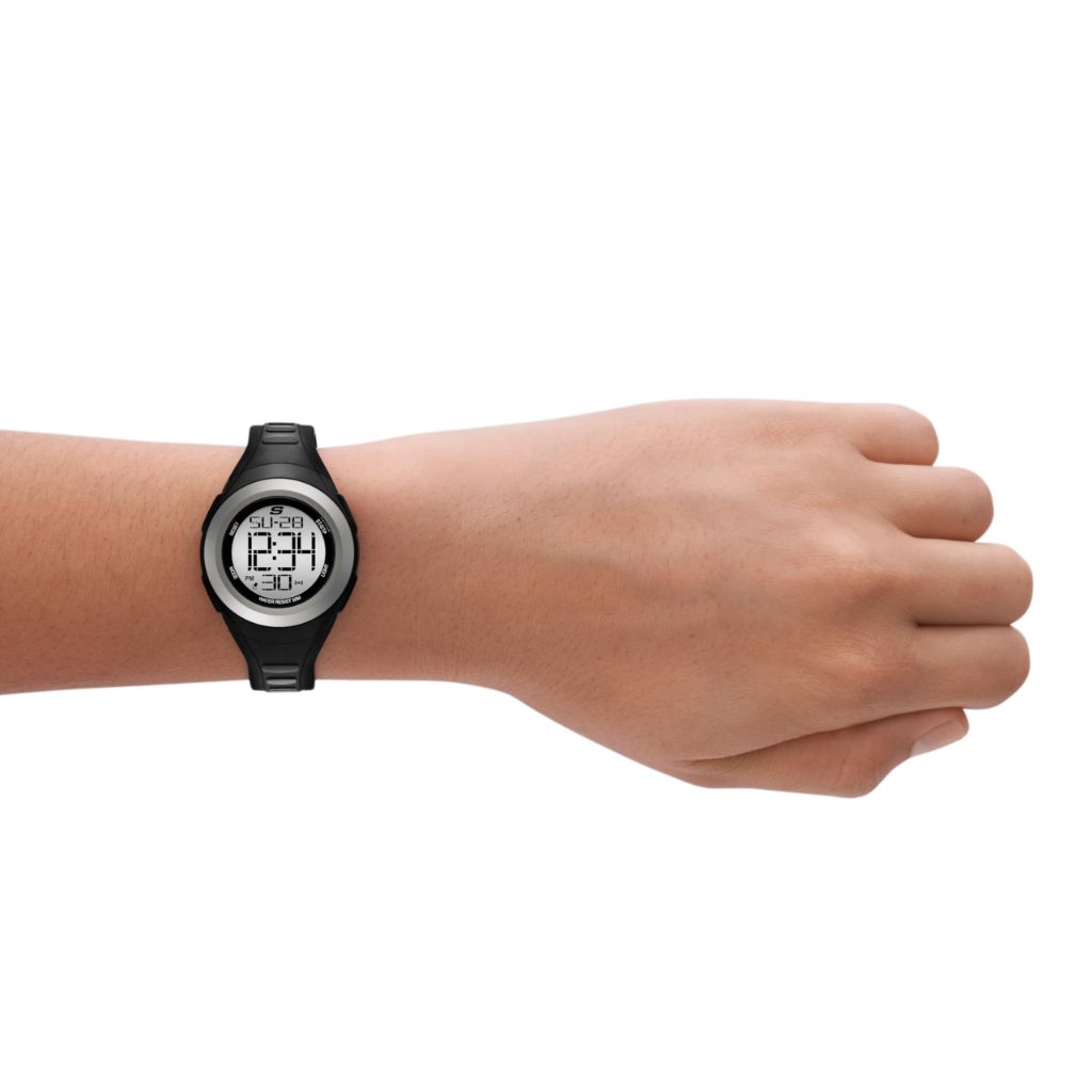 Skechers Women's Tennyson Digital Chronograph Watch, Color: Black/Gray (Model: SR2063)