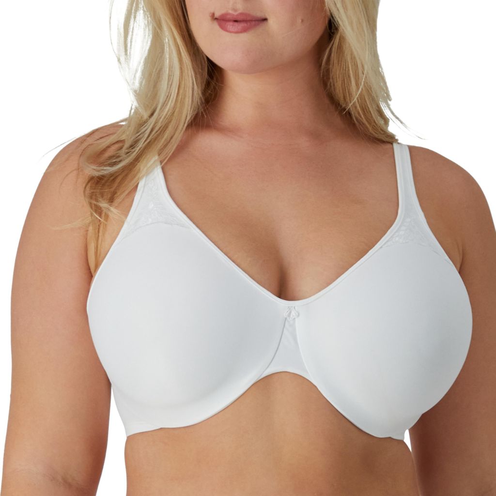 Bali womens Passion For Comfort Minimizer Underwire Bra, WHITE, 34C