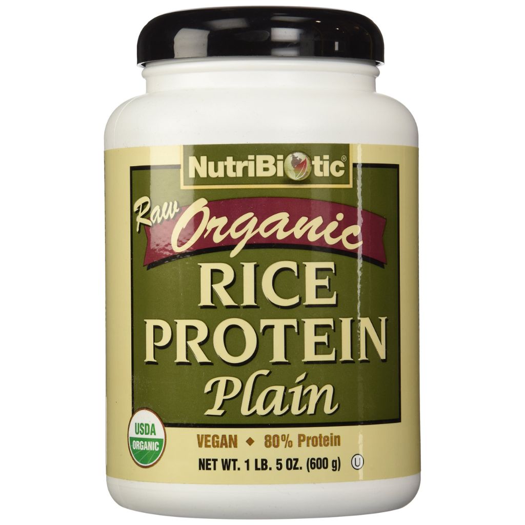 NutriBiotic Certified Organic Plain Rice Protein, 21 Ounce