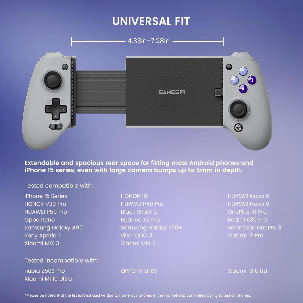 GameSir G8 Galileo Type-C Mobile Gaming Controller for Android & iPhone 15 Series (USB-C)