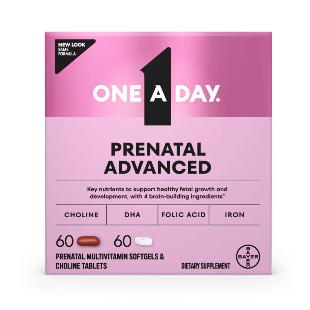 One A Day Advanced Prenatal Multivitamin with Choline  60+60 Count
