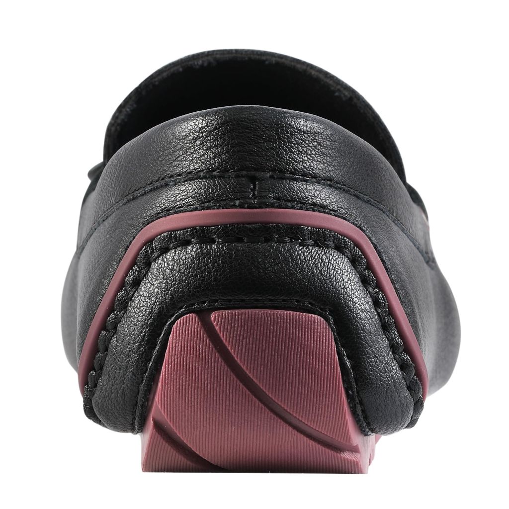 Guess Men's Almer Loafer, Black/Burgundy 002, 12