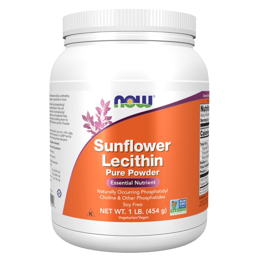 NOW Foods Supplements, Sunflower Lecithin, Powder, 1 Lb