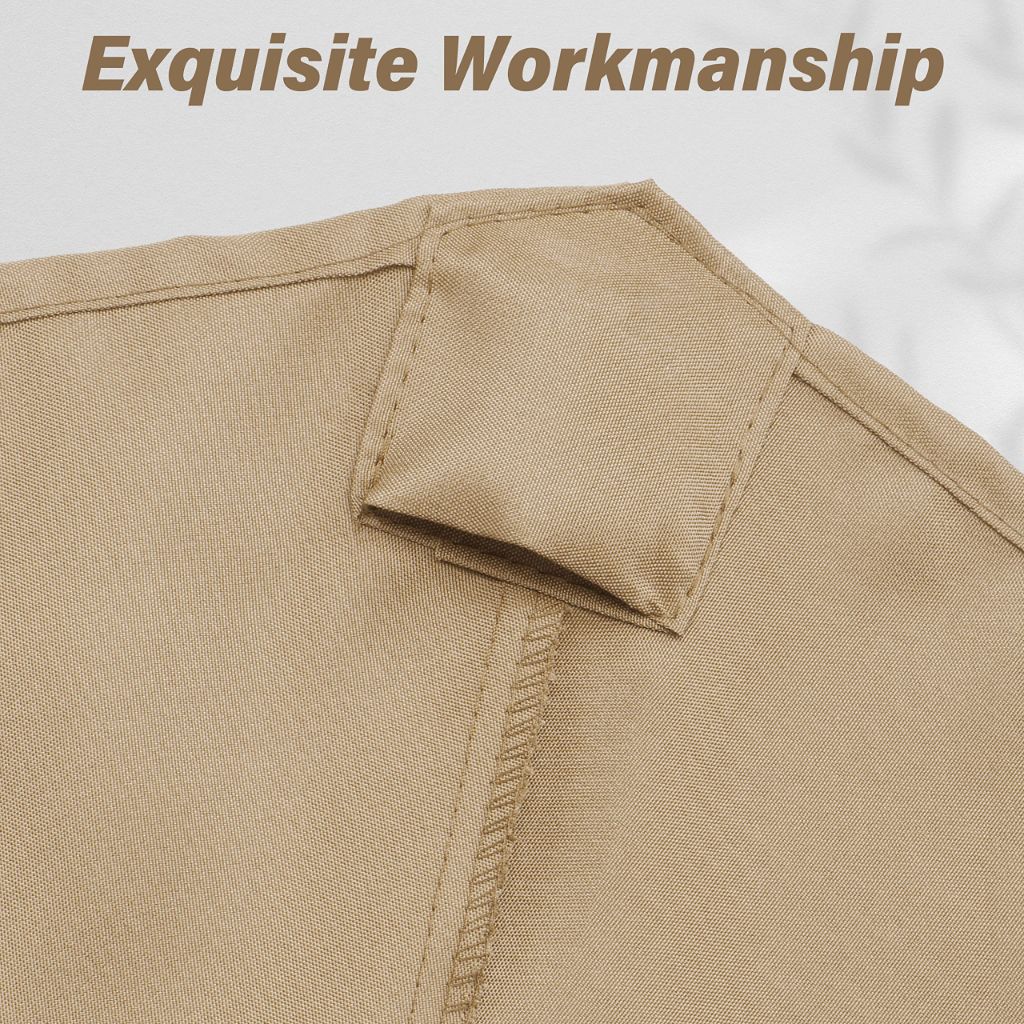 Simple Deluxe 9' Patio Umbrella Replacement Canopy, Tan