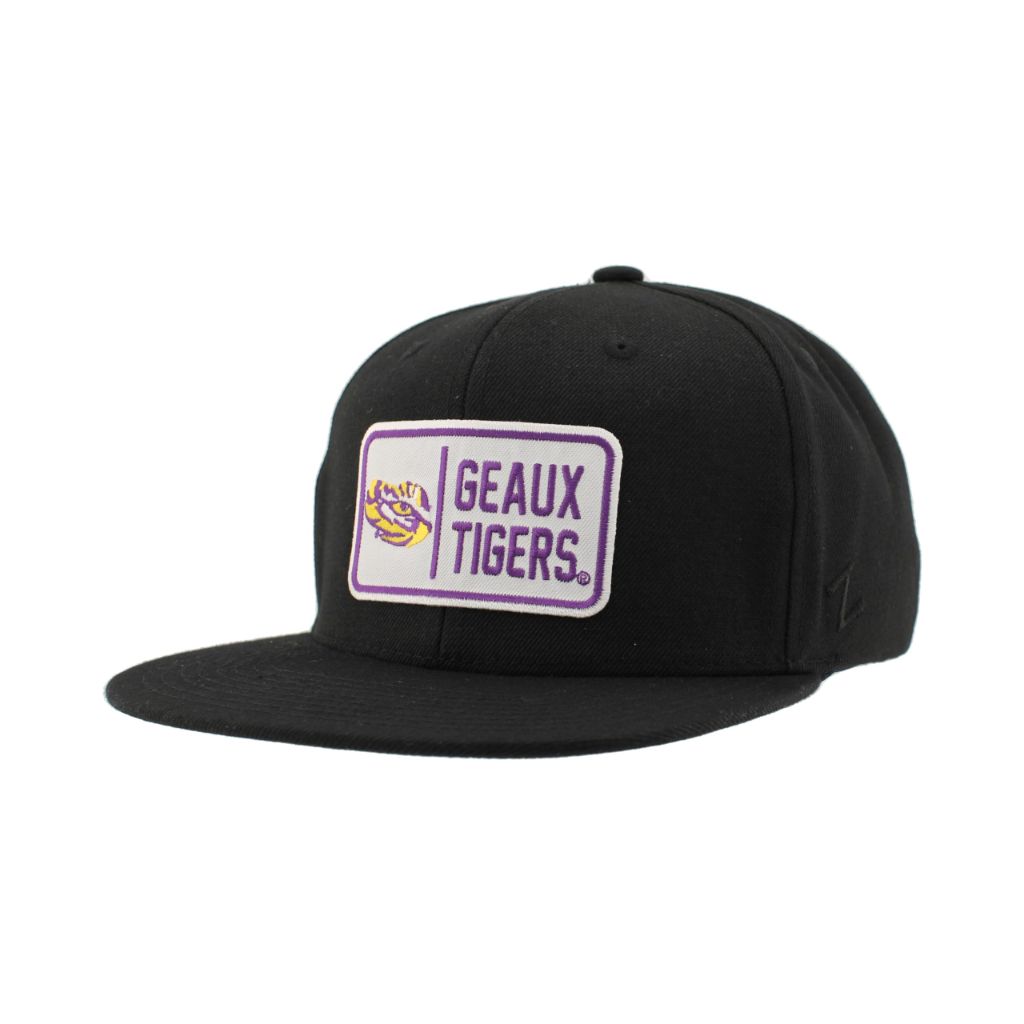 ZHATS Standard NCAA Officially Licensed Hat Flat Snapback Z11 Defer Black, One Size