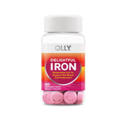 OLLY Delightful Iron Vitamin Chewable Tablets - Fruit Punch, 60ct