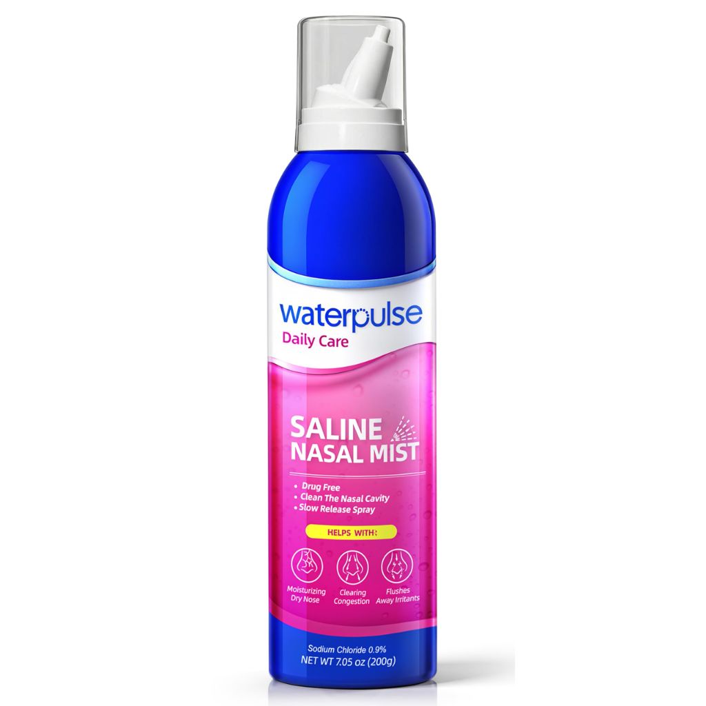 Waterpulse Saline Nasal Mist for Nasal Care - Drug-Free Nasal Relief with Pure Isotonic Solution | 7.05 oz
